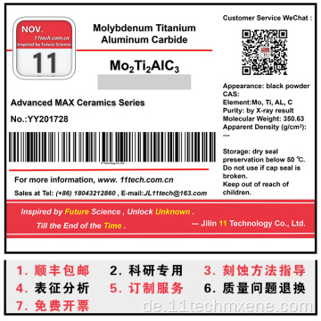 In der analytischen Chemie MO2TI2ALC3 -Pulver